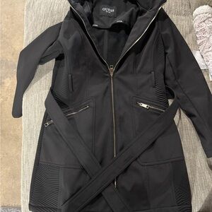 NWOT GUESS Women's Black Hooded Jacket
